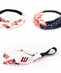 Onlineamericanstore Women American Flag Sporting Sweatband Stretch Headband Hair Band Hairbands Bandana Headwrap Girls Hair Accessories