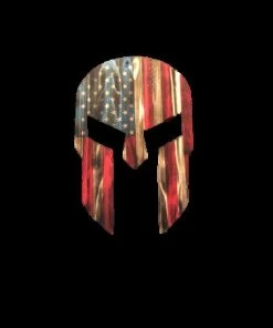 Online American Store Wood Spartan Helmet - Man Cave Decor - Wood American Flag - Rustic Wall Art - Patriotic Wall Art - Wooden Spartan - Charred Wood Helmet
