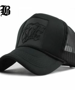 FLB Official Store [FLB] 2017 Hip Hop Black Leopard Print Curved Baseball Caps Summer Mesh Snapback Hats For Women Men Casquette Trucker Cap