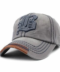 FLB Official Store Baseball Caps [FLB] Cotton Embroidery Letter W Baseball Cap Snapback Caps Bone Casquette Hat Distressed Wearing Fitted Hat For Men Custom Hats