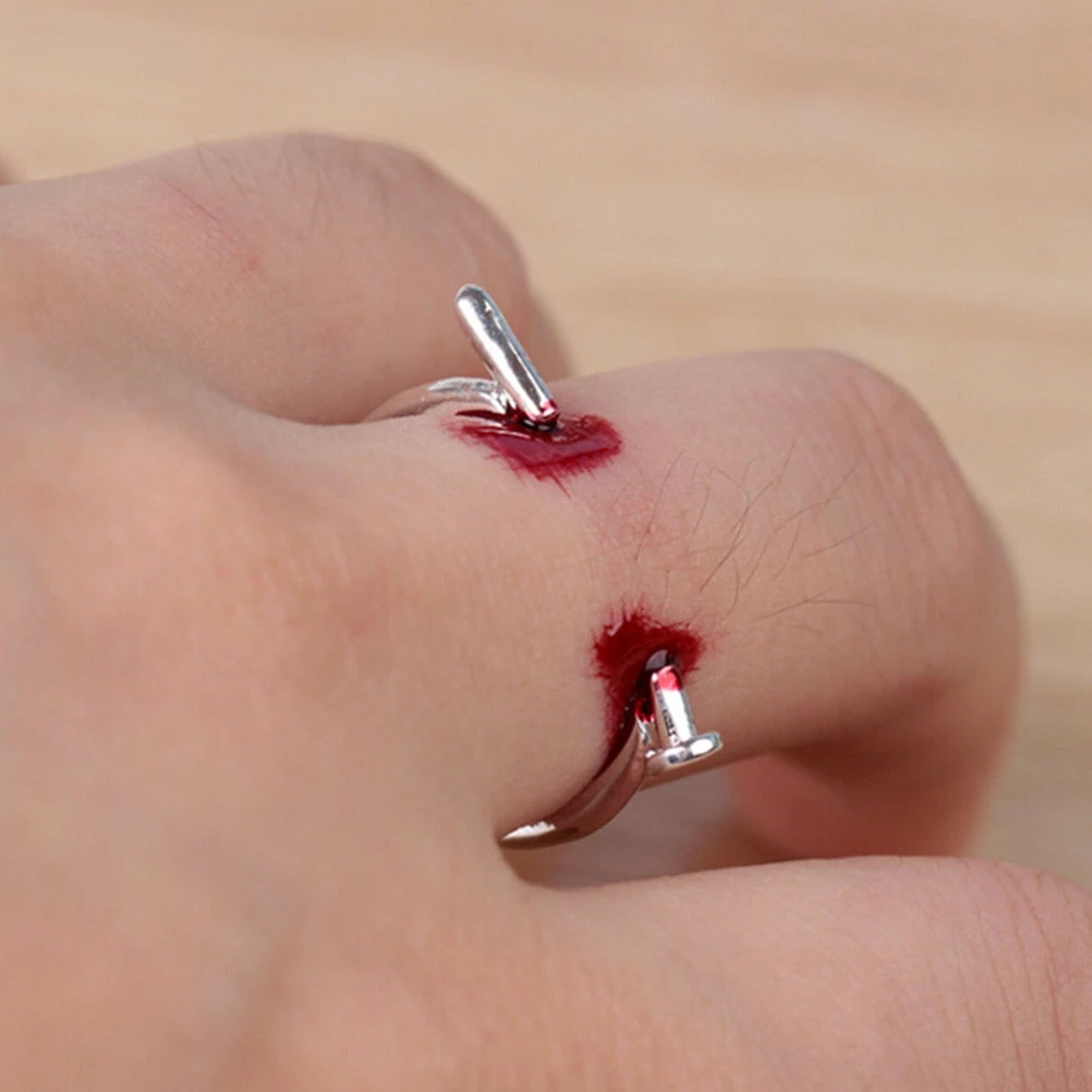 NUOLUX Fashioning Store 1PC Adjustable Nails Halloween Creative Unisex Horrifying Finger Ring Ring Simple Style For Halloween Party Women Gifts Halloween Accessories 8 NUOLUX Fashioning Store 1PC Adjustable Nails Halloween Creative Unisex Horrifying Finger Ring Ring Simple Style For Halloween Party Women Gifts Halloween Accessories