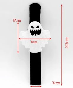 Shop2841004 Store 10 Chrismas Patted Circle Clap Ring Halloween Kids Masquerade Party Performance Pumpkin Witch Ghost Bat Bracelet Ornament Gifts Halloween Kids Clothing