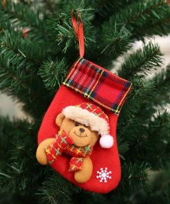 Super Dancing Queen Christmas Ornaments 1PC Christmas Stockings Hanging Christmas Tree Decoration Ornaments New Year Candy Bag Gifts Socks Stocking Xmas Ornament S35