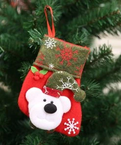 Super Dancing Queen Christmas Ornaments 1PC Christmas Stockings Hanging Christmas Tree Decoration Ornaments New Year Candy Bag Gifts Socks Stocking Xmas Ornament S35