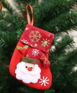 Super Dancing Queen Christmas Ornaments 1PC Christmas Stockings Hanging Christmas Tree Decoration Ornaments New Year Candy Bag Gifts Socks Stocking Xmas Ornament S35