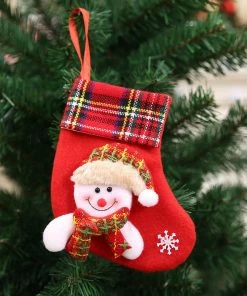 Super Dancing Queen Christmas Ornaments 1PC Christmas Stockings Hanging Christmas Tree Decoration Ornaments New Year Candy Bag Gifts Socks Stocking Xmas Ornament S35