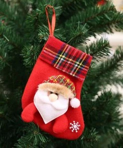 Super Dancing Queen Christmas Ornaments 1PC Christmas Stockings Hanging Christmas Tree Decoration Ornaments New Year Candy Bag Gifts Socks Stocking Xmas Ornament S35
