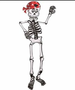 The Wheat Party Store 1PC Halloween Props Window Prop Warning Line Plastic Skull Head Warning Tape Signs Halloween Decoration Witch Balloons Lot