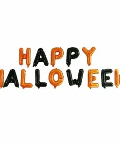 The Wheat Party Store 1PC Halloween Props Window Prop Warning Line Plastic Skull Head Warning Tape Signs Halloween Decoration Witch Balloons Lot