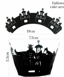 The Wheat Party Store 1PC Halloween Props Window Prop Warning Line Plastic Skull Head Warning Tape Signs Halloween Decoration Witch Balloons Lot