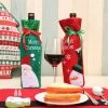 Online American Store 1Pc Christmas Gift Wrap Storage Merry Christmas Wine Holder Bags 2 Designs Hotel Christmas Decoration Best Present