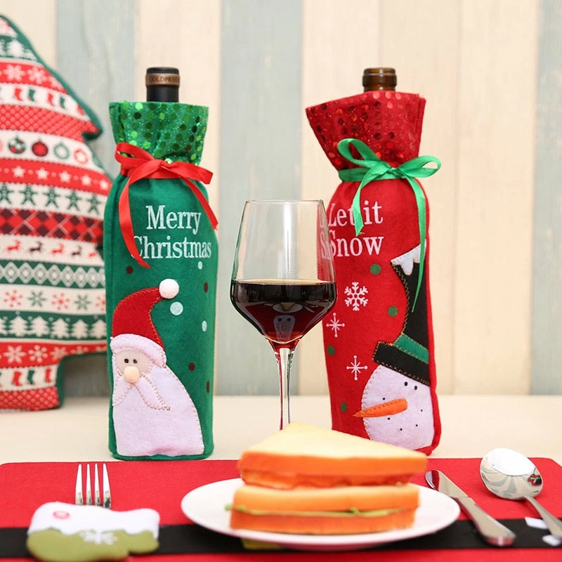 Online American Store 1Pc Christmas Gift Wrap Storage Merry Christmas Wine Holder Bags 2 Designs Hotel Christmas Decoration Best Present 3 Online American Store 1Pc Christmas Gift Wrap Storage Merry Christmas Wine Holder Bags 2 Designs Hotel Christmas Decoration Best Present