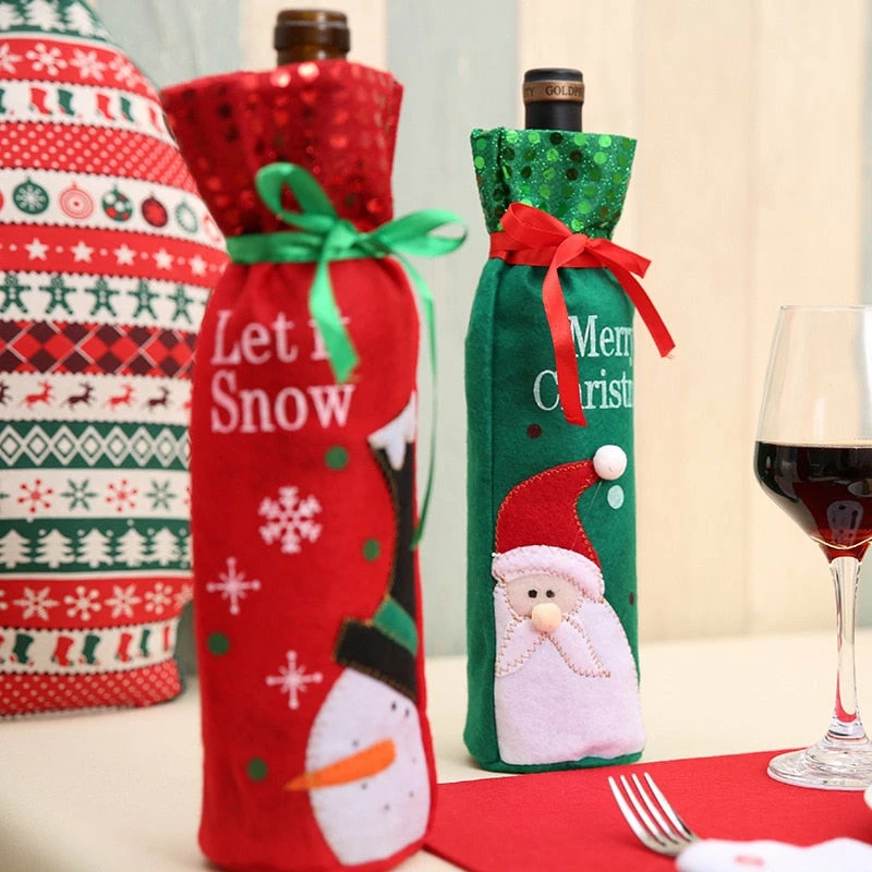 Online American Store 1Pc Christmas Gift Wrap Storage Merry Christmas Wine Holder Bags 2 Designs Hotel Christmas Decoration Best Present 4 Online American Store 1Pc Christmas Gift Wrap Storage Merry Christmas Wine Holder Bags 2 Designs Hotel Christmas Decoration Best Present