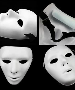 Hommy Store Halloween Mask 1Pc Cool PVC Mask Ghost Dance Masks Hip Hop Mask White Night Lights For Home Bar Nightclub Party Props Supplies 19 Hommy Store Halloween Mask 1Pc Cool PVC Mask Ghost Dance Masks Hip Hop Mask White Night Lights For Home Bar Nightclub Party Props Supplies