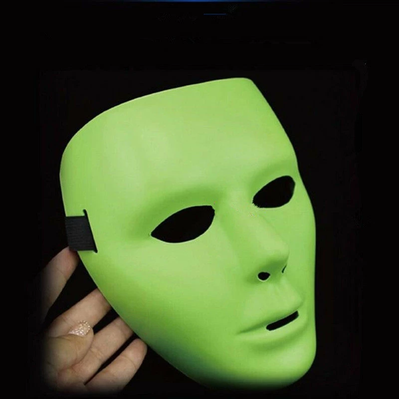 Hommy Store Halloween Mask 1Pc Cool PVC Mask Ghost Dance Masks Hip Hop Mask White Night Lights For Home Bar Nightclub Party Props Supplies 11 Hommy Store Halloween Mask 1Pc Cool PVC Mask Ghost Dance Masks Hip Hop Mask White Night Lights For Home Bar Nightclub Party Props Supplies