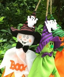 The American Store 1Pc Halloween Party Decoration Horror Ghost Kids Trick Hanging Garland Decoration Witches Pendant Props Decoration Hanging Ghost