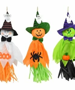 The American Store 1Pc Halloween Party Decoration Horror Ghost Kids Trick Hanging Garland Decoration Witches Pendant Props Decoration Hanging Ghost