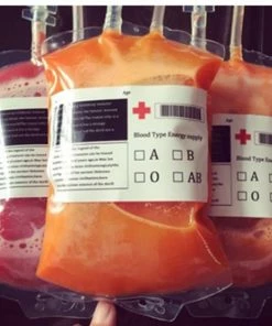 The American Store Halloween Prop 1Pc300ML Transparent Clear Blood Bag Pvc Reusable Blood Energy Drink Bag Halloween Decoration Pouch Props Vampire Party Supplies