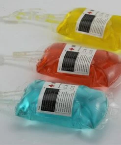 The American Store Halloween Prop 1Pc300ML Transparent Clear Blood Bag Pvc Reusable Blood Energy Drink Bag Halloween Decoration Pouch Props Vampire Party Supplies