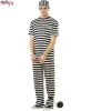 Umorden Official Store Umorden Carnival Party Halloween Prisoner Costume For Men Women Kids Child Family Violent Prisoner Costumes Fancy Dresses Set