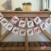 The American Store Christmas Banners Mele Kalikimaka Banner | Hawaiian Merry Christmas Sign |Christmas Card Garland Banner Tropical Holiday