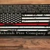 The American Store American Flag Christmas Custom Sign | Rustic Home Decor For Firefighter Personalized Gift Concealment Flags