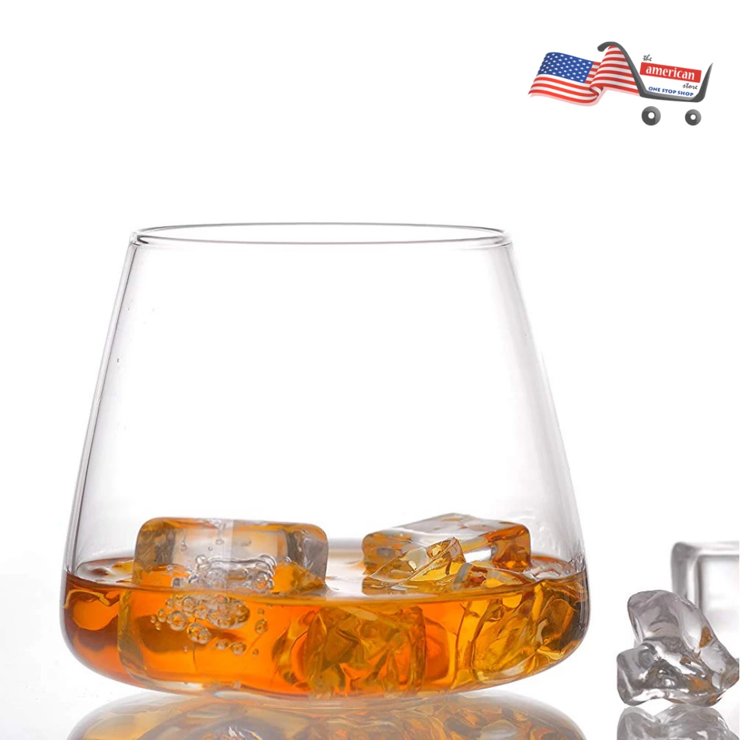 The American Store Casual Glasses TNG Handcrafted Whiskey Glass, Set Of 2 - Prime Lead-Free Ultra Clarity Glass - Perfect For Drinking Bourbon Or Scotch - Deluxe Gift Box. 3 The American Store Casual Glasses TNG Handcrafted Whiskey Glass, Set Of 2 - Prime Lead-Free Ultra Clarity Glass - Perfect For Drinking Bourbon Or Scotch - Deluxe Gift Box.