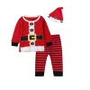 The American Store Baby Girl Clothes Christmas Pajamas Santa Claus Cartoon Nightwear Pyjamas Kids Winter Sleepwear Children's Homewear Pijamas Suit Christmas Kids Clothing