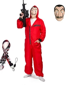 Anime Lover Money Heist The House Of Paper La Casa De Papel Cosplay Costume For Men Women Salvador Dali Costume Halloween Carnival Costume Halloween Costumes