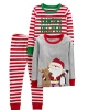 Baby-store Retail Children Sleepwear Pajamas Baby Girl Santa Christmas Pajamas Boy Kids Long Sleeve Tshirt + Pants Cotton Pijama 2-7 Years Christmas Kids Clothing
