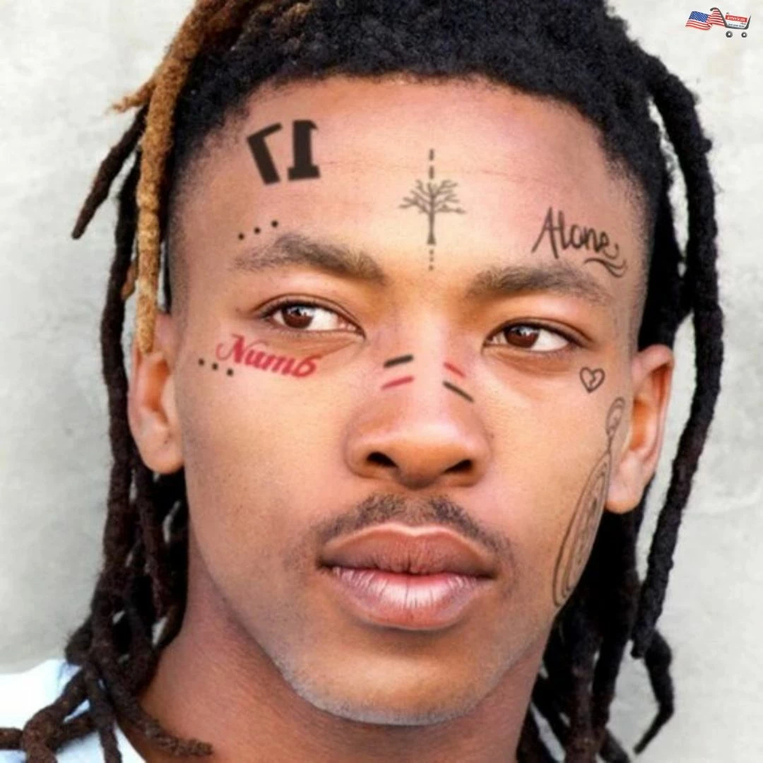 The American Store Halloween Temporary Tekashi69 Tattoos Face Temporary Tatoos Set - Inspired By XXXTentacion 3 The American Store Halloween Temporary Tekashi69 Tattoos Face Temporary Tatoos Set - Inspired By XXXTentacion