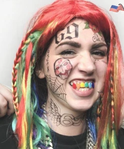 The American Store T69 Face Tattoo Set Inspired By Tekashi 6ix9ine | Halloween Face Tattoos