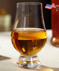 The American Store Glencairn Crystal Whiskey Glass - Set Of 2 10.5 Oz Scotch Glasses. Premium Bourbon Rocks Glass Shaped For Improving Tasting And Aroma Of Spirits