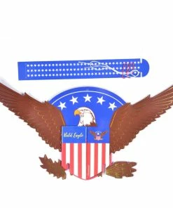 Onlineamericanstore Patriotic Theme Party Supplies 1pc 4th Of July Stars Stripes Bald Eagle Centerpiece Paper Honeycomb Table Decor Independence Day Patriotic Memorial Day USA