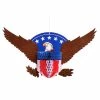 Onlineamericanstore Patriotic Theme Party Supplies 1pc 4th Of July Stars Stripes Bald Eagle Centerpiece Paper Honeycomb Table Decor Independence Day Patriotic Memorial Day USA