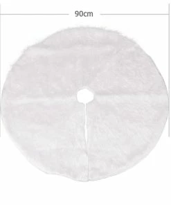 Petworld Store 1pc White Plush Christmas Tree Skirts Fur Carpet Merry Christmas Decoration For Home Natal Natal Tree Skirts New Year Decoration Christmas Decorations
