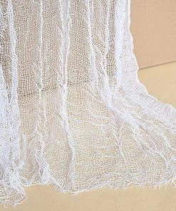 The American Store 1PC Gauze Sheer Gauze Element Yarn Roll Black And White Atmosphere Rendering Party Decor Halloween Decoration Halloween Decorations