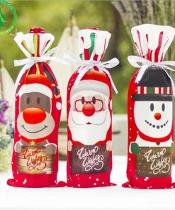 The American Store 1pcs AU Table Decor Dinner Party Red Wine Christmas Santa Tree Bottle Cover Bag Sets Bottle Decor For New Year Xmas Dinner Party 19 The American Store 1pcs AU Table Decor Dinner Party Red Wine Christmas Santa Tree Bottle Cover Bag Sets Bottle Decor For New Year Xmas Dinner Party