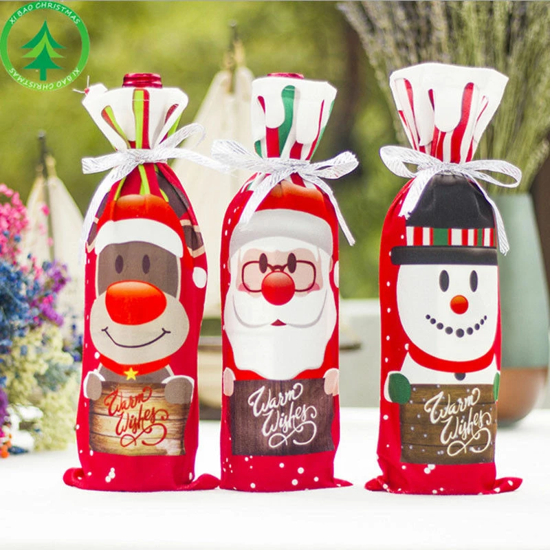 The American Store 1pcs AU Table Decor Dinner Party Red Wine Christmas Santa Tree Bottle Cover Bag Sets Bottle Decor For New Year Xmas Dinner Party 11 The American Store 1pcs AU Table Decor Dinner Party Red Wine Christmas Santa Tree Bottle Cover Bag Sets Bottle Decor For New Year Xmas Dinner Party