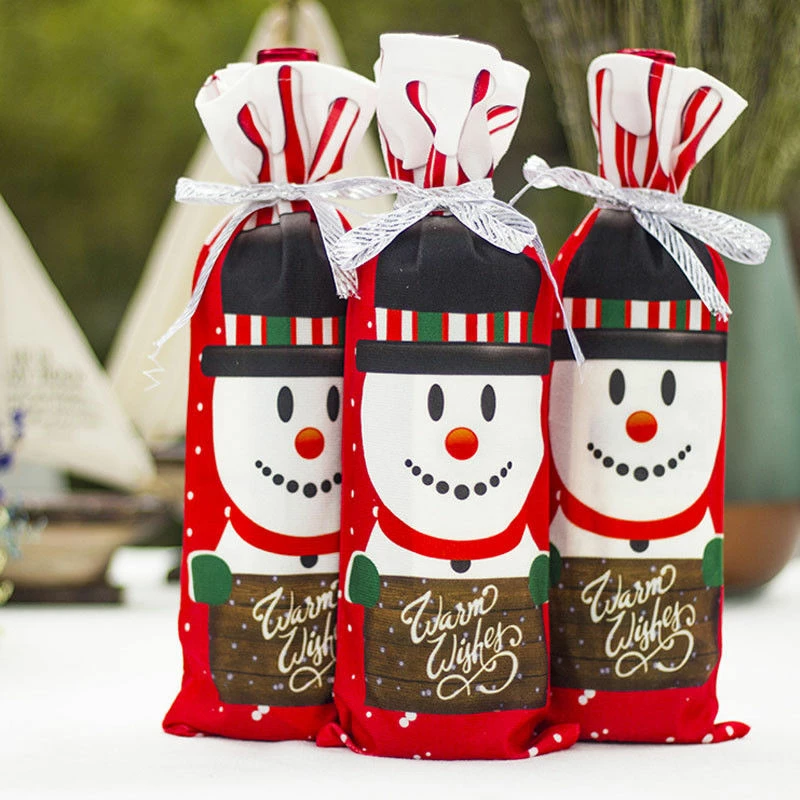 The American Store 1pcs AU Table Decor Dinner Party Red Wine Christmas Santa Tree Bottle Cover Bag Sets Bottle Decor For New Year Xmas Dinner Party 5 The American Store 1pcs AU Table Decor Dinner Party Red Wine Christmas Santa Tree Bottle Cover Bag Sets Bottle Decor For New Year Xmas Dinner Party