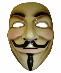 ALHOME$GLODCISTERN Store 1pcs The V For Vendetta Party Cosplay Masque Mask Anonymous Guy Fawkes Fancy Dress Adult Costume Accessory Mascara For Halloween Halloween Mask