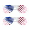 Onlineamericanstore 2 Pairs Of Patriotic 4th Of July American Flag Shutters Glasses Plastic Eyewear Shutter Shades Sunglasses Party Photobooth Props Patriotic Theme Party Supplies