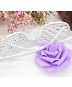 Onlineamericanstore 2 Pairs Of Patriotic 4th Of July American Flag Shutters Glasses Plastic Eyewear Shutter Shades Sunglasses Party Photobooth Props Patriotic Theme Party Supplies