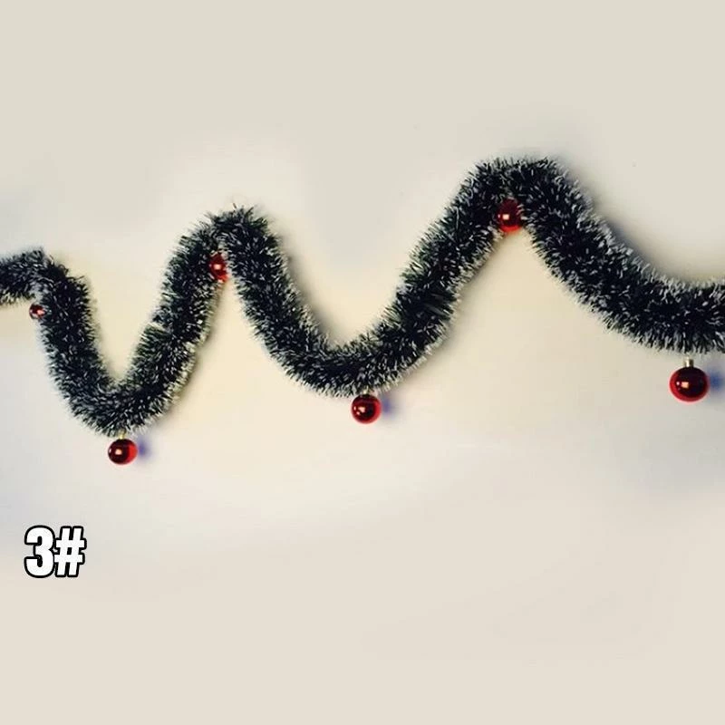 Lemo_House Store 2 M Christmas Decorations Ribbon Garland Christmas Tree Ornaments Christmas Tree Ornaments Party Supplies #11040 5 Lemo_House Store 2 M Christmas Decorations Ribbon Garland Christmas Tree Ornaments Christmas Tree Ornaments Party Supplies #11040