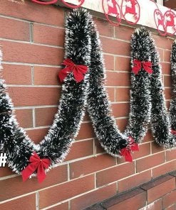 Lemo_House Store 2 M Christmas Decorations Ribbon Garland Christmas Tree Ornaments Christmas Tree Ornaments Party Supplies #11040