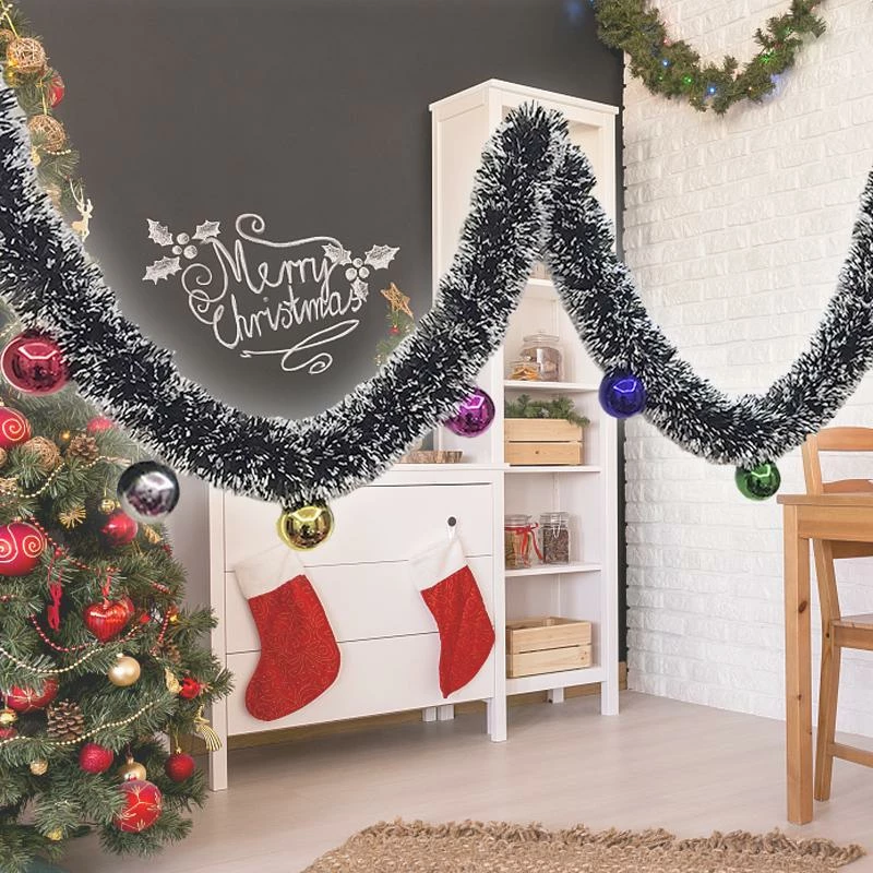 Lemo_House Store 2 M Christmas Decorations Ribbon Garland Christmas Tree Ornaments Christmas Tree Ornaments Party Supplies #11040 9 Lemo_House Store 2 M Christmas Decorations Ribbon Garland Christmas Tree Ornaments Christmas Tree Ornaments Party Supplies #11040