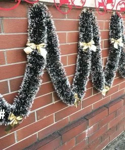 Lemo_House Store 2 M Christmas Decorations Ribbon Garland Christmas Tree Ornaments Christmas Tree Ornaments Party Supplies #11040