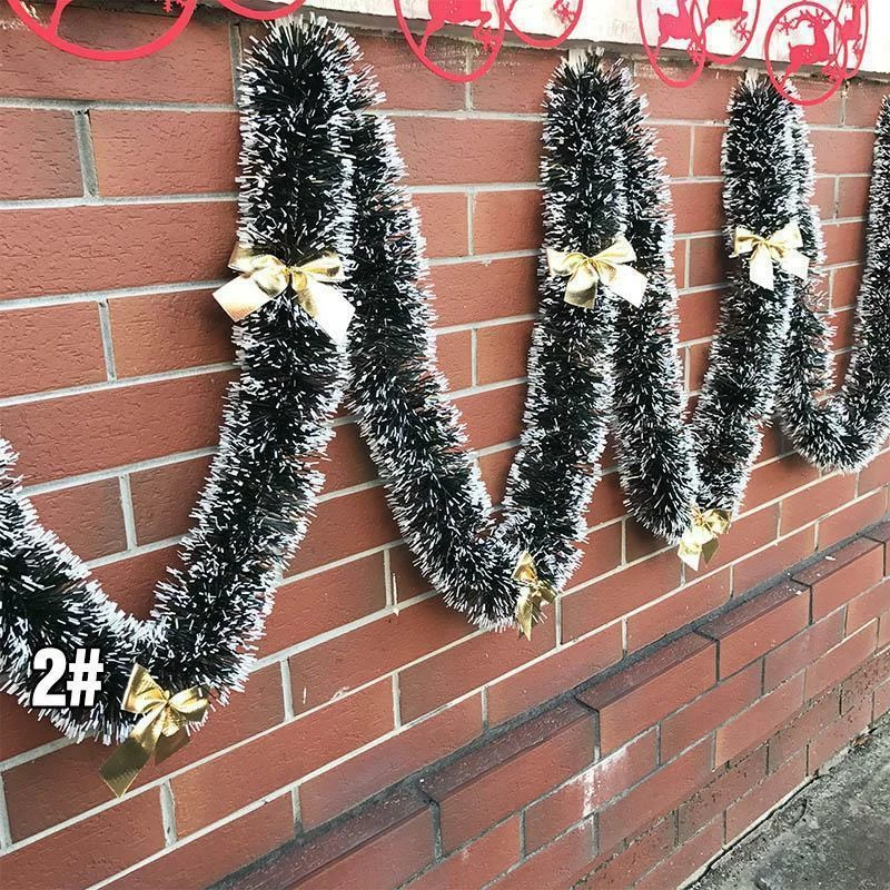 Lemo_House Store 2 M Christmas Decorations Ribbon Garland Christmas Tree Ornaments Christmas Tree Ornaments Party Supplies #11040 4 Lemo_House Store 2 M Christmas Decorations Ribbon Garland Christmas Tree Ornaments Christmas Tree Ornaments Party Supplies #11040