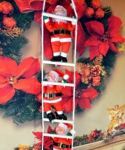 Welcome To My House Store Christmas Ornaments 2018 Christmas Christmas Pendant Ladder Christmas Santa Claus Doll Tree New Year Decorations Drop Ornaments