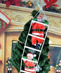 Welcome To My House Store Christmas Ornaments 2018 Christmas Christmas Pendant Ladder Christmas Santa Claus Doll Tree New Year Decorations Drop Ornaments